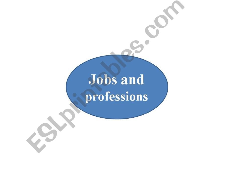 jobs and professions powerpoint