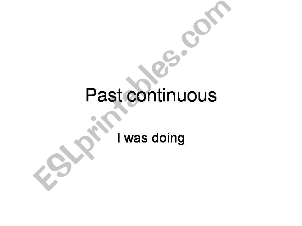 past continous powerpoint