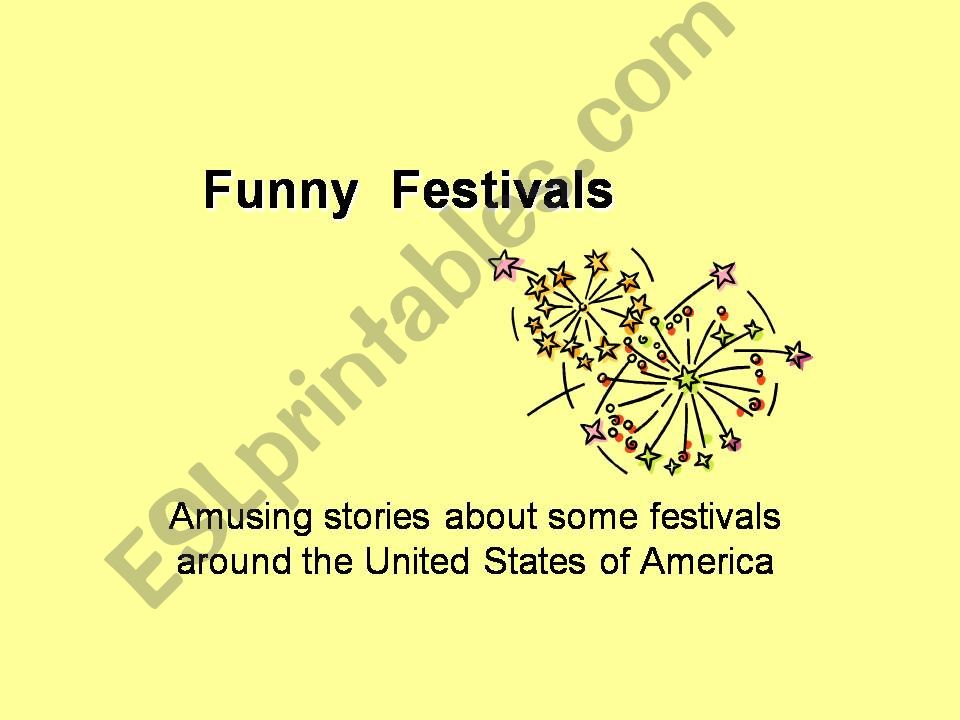 Funny Festivals powerpoint