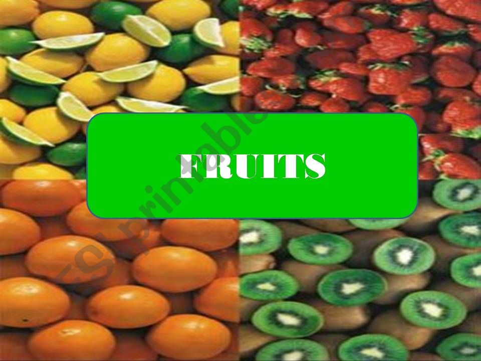 FRUITS powerpoint