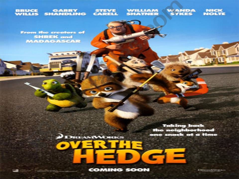 over the hedge movie poster