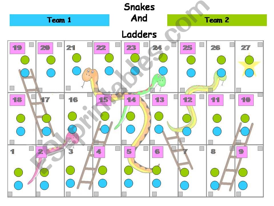 Interactive Snakes and Ladders Game