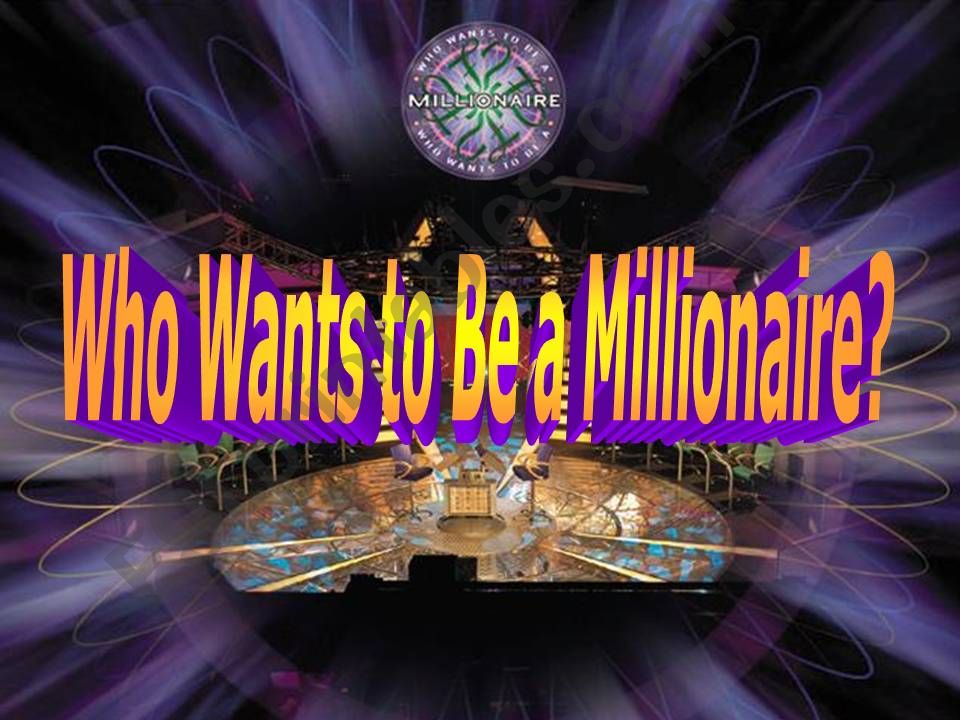 Who wants to be a millionaire powerpoint