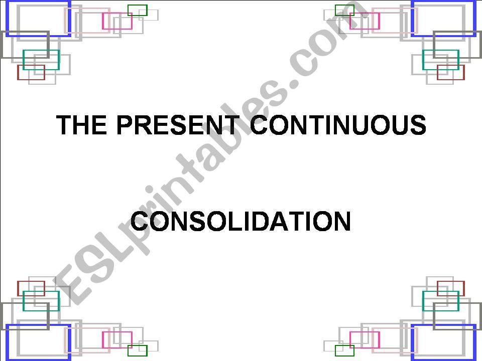 Present Continuous PPT powerpoint