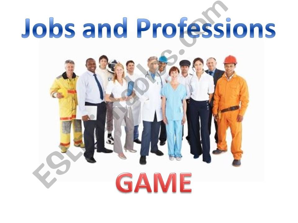 Jobs and Professions Game powerpoint