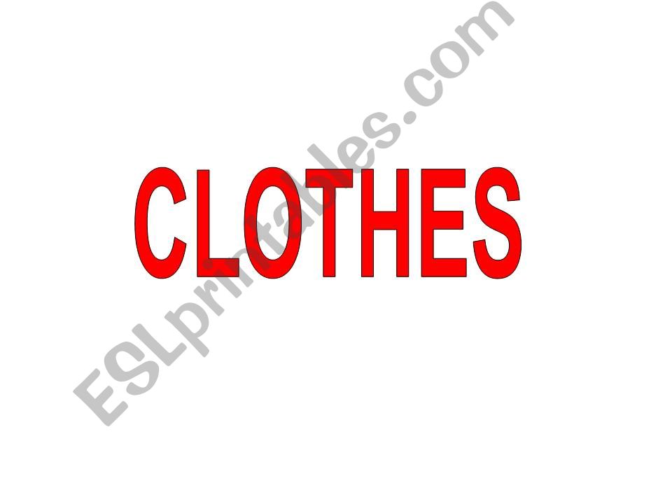 clothes powerpoint