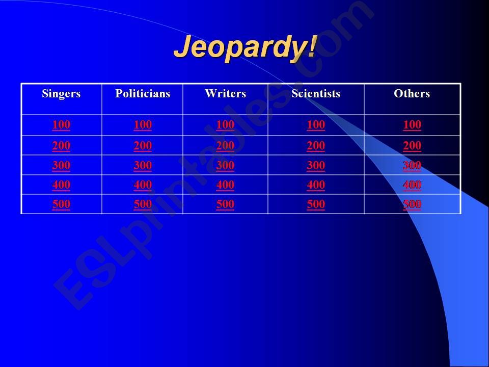 Jeopardy 