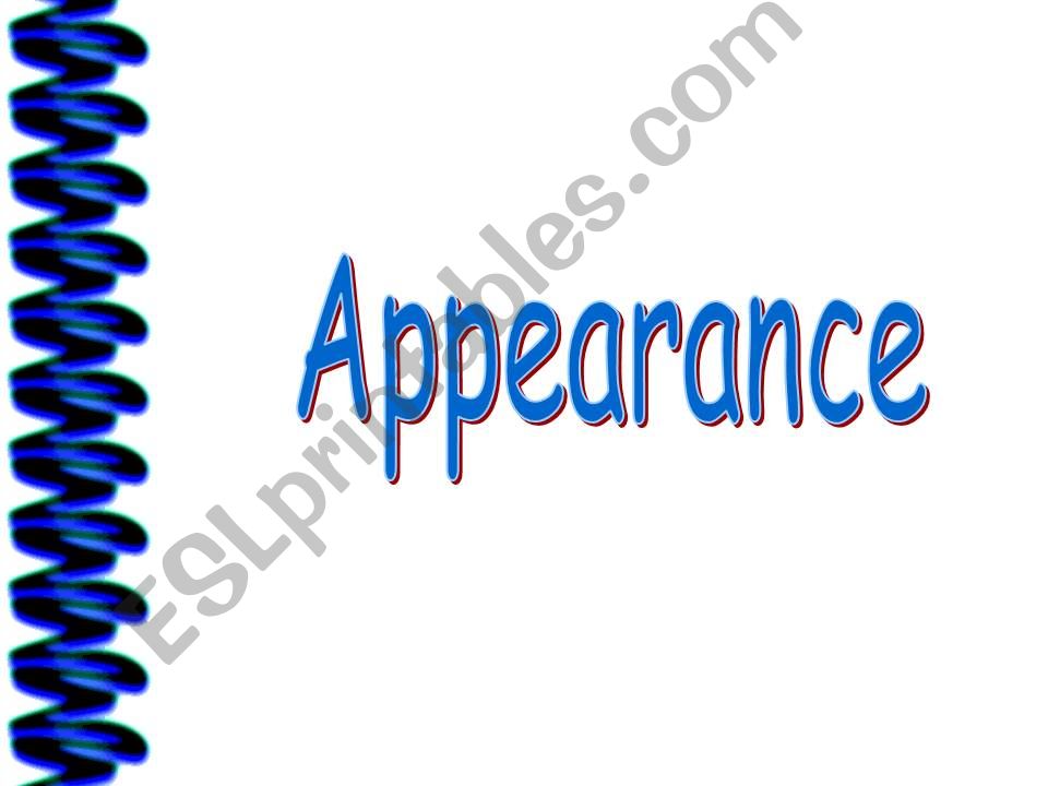Appearance powerpoint