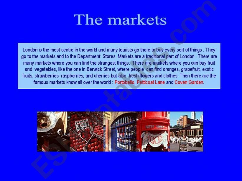 London markets powerpoint