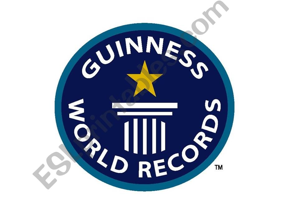 GUINESS WORLD RECORDS powerpoint