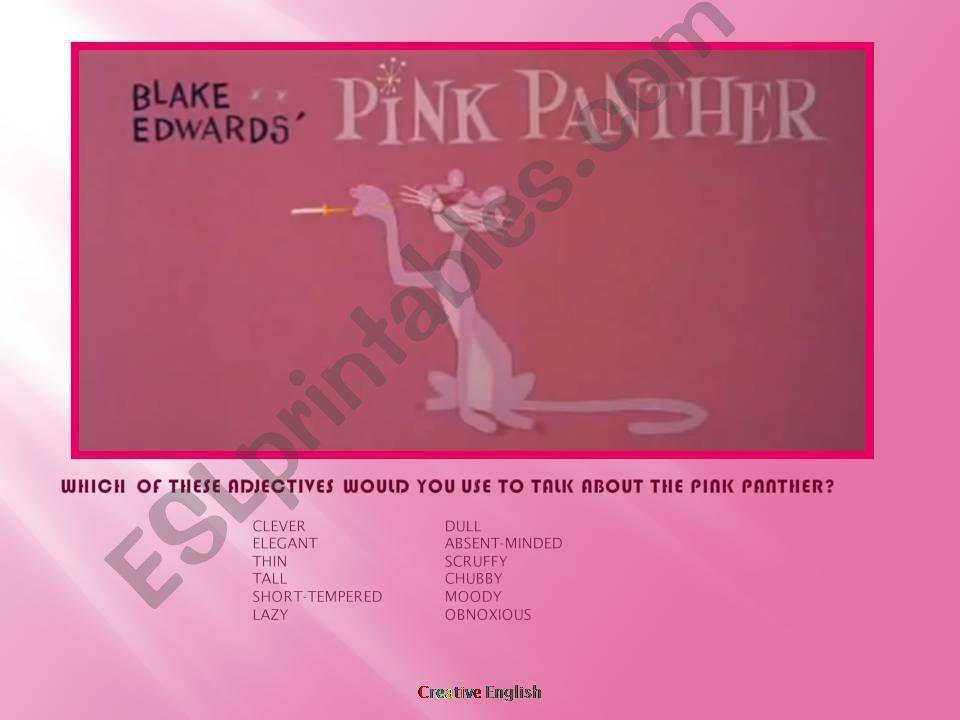 The Pink Panther powerpoint