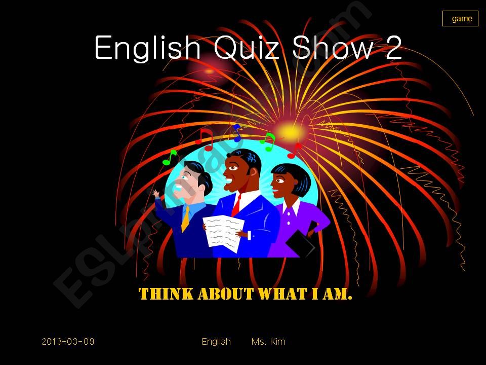 Quiz show powerpoint