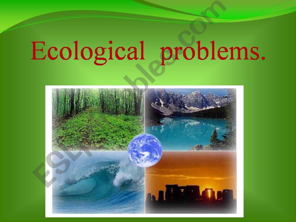 Ecological  problems powerpoint