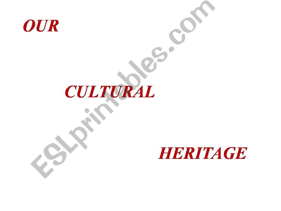 Moroccan Cultural Heritage powerpoint