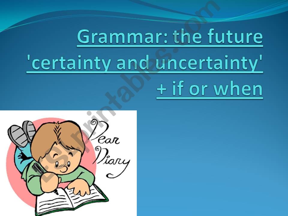 INTRODUCTION QUIZ: expressing Certainty and Uncertainty