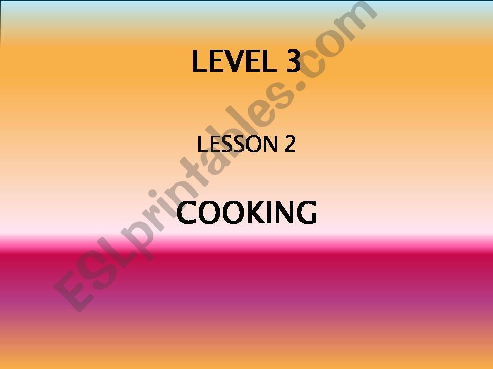 Cooking  powerpoint