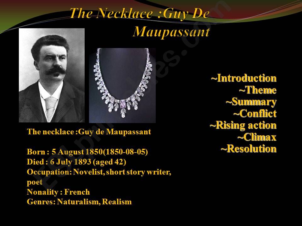 the necklace powerpoint