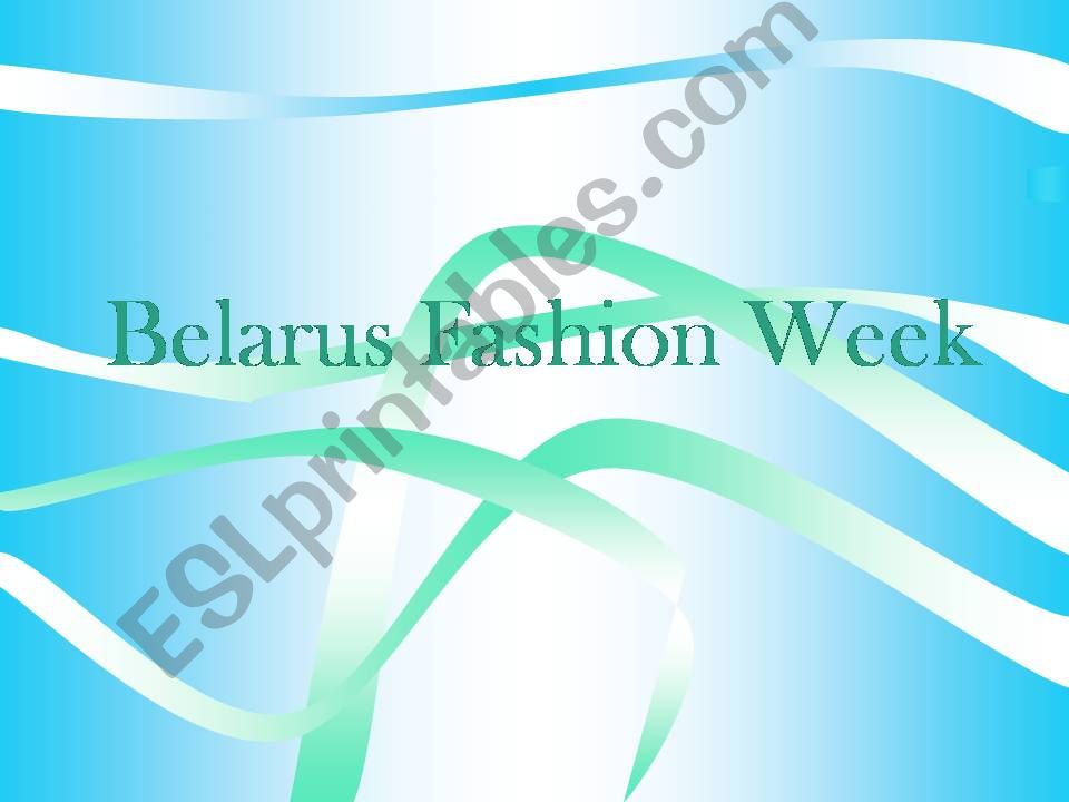 Belarus Fashion Week powerpoint
