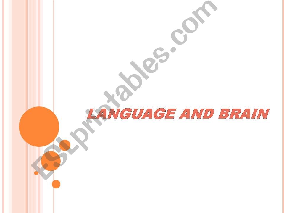 Language and Brain powerpoint