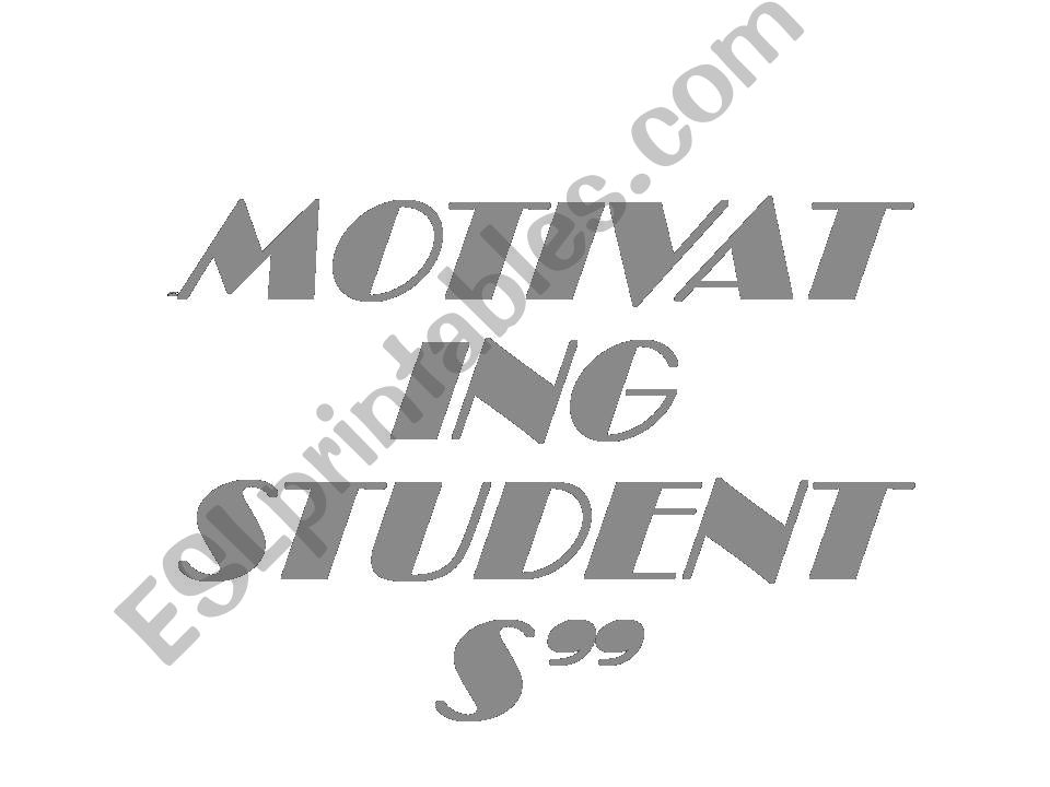 motivating students powerpoint