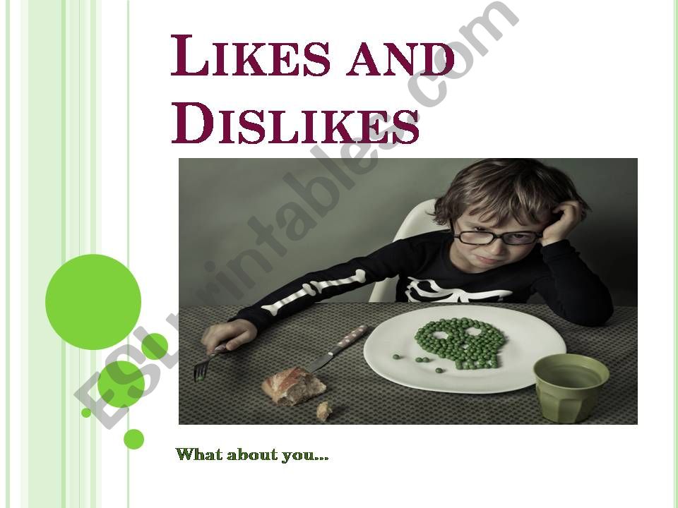 likes and dislikes powerpoint
