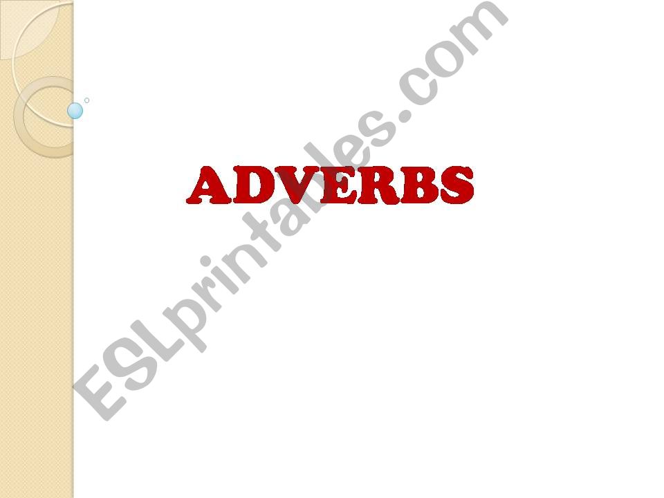 adverbs powerpoint