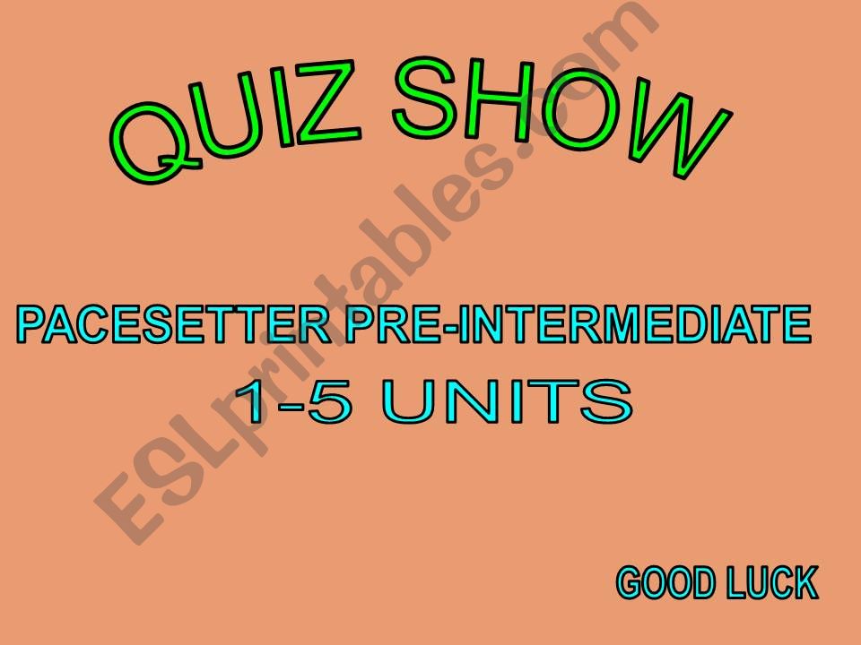 Pacesetter - Intermediate - 1-5 Units