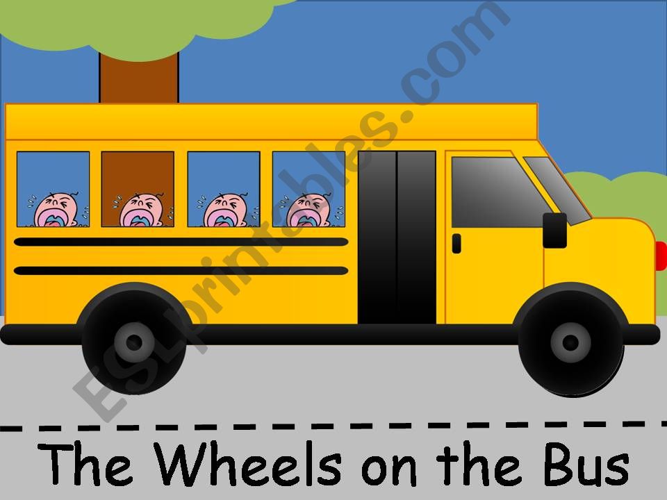 Song animation - The Wheels on the Bus - Babies