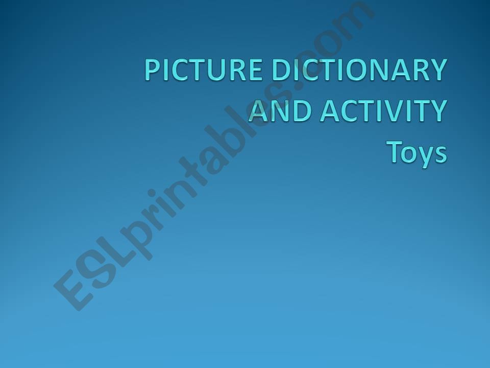 Toys powerpoint