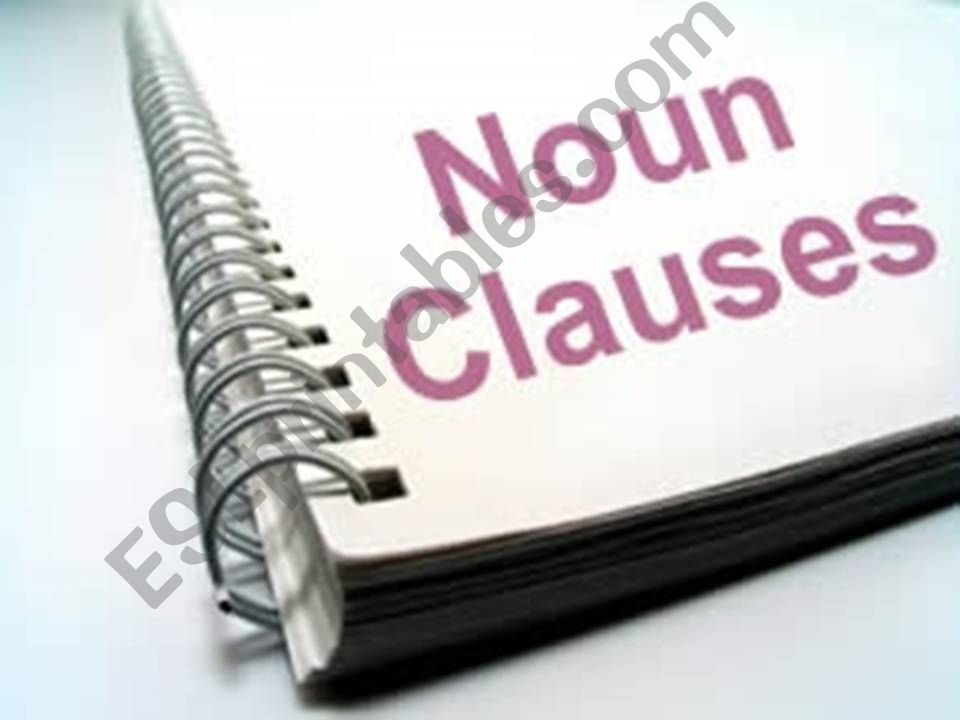 Noun Clauses powerpoint