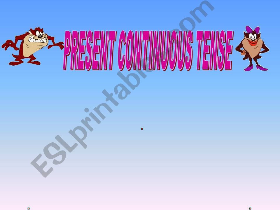 Present Continuous Tense powerpoint