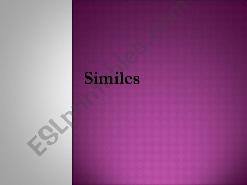 Simile powerpoint