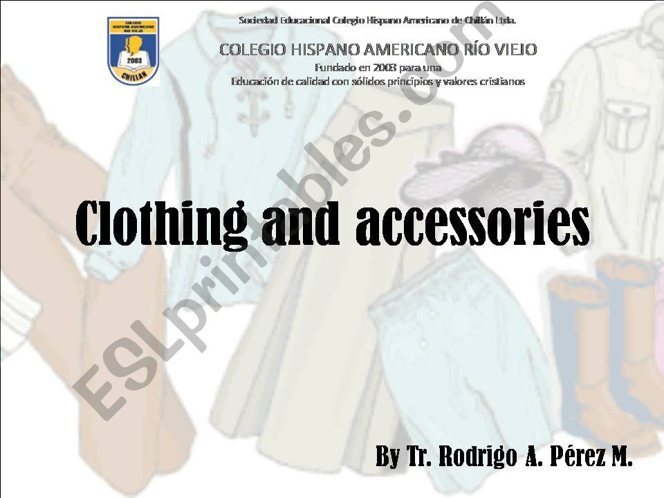 Clothing and Accessories powerpoint