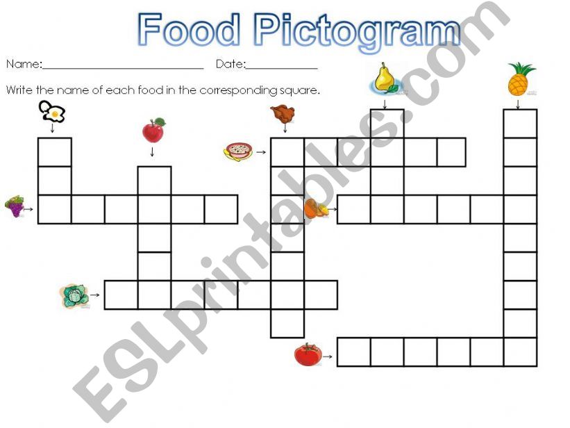 Food Pictogram powerpoint