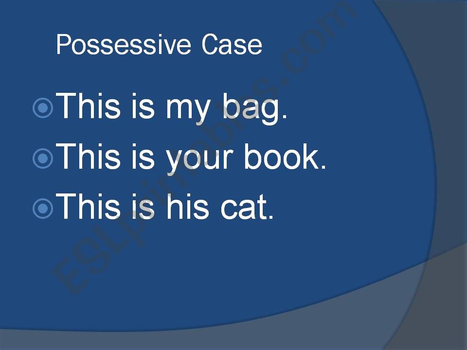 Possessive Case powerpoint