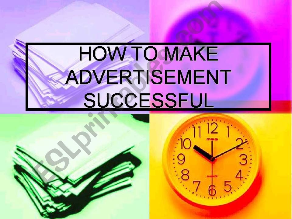 SUCCESSFUL ADVERTISING powerpoint