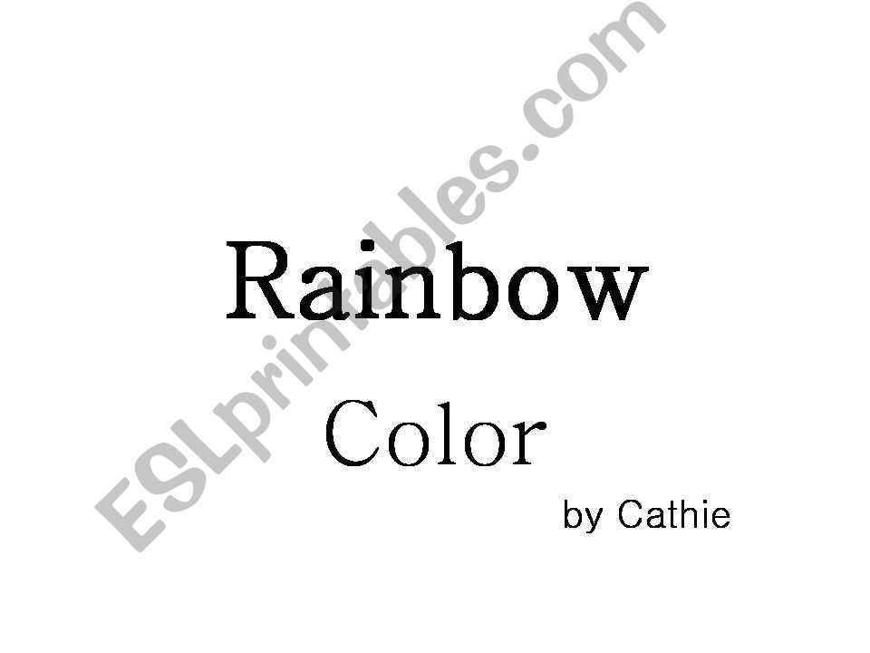 rainbow colors powerpoint
