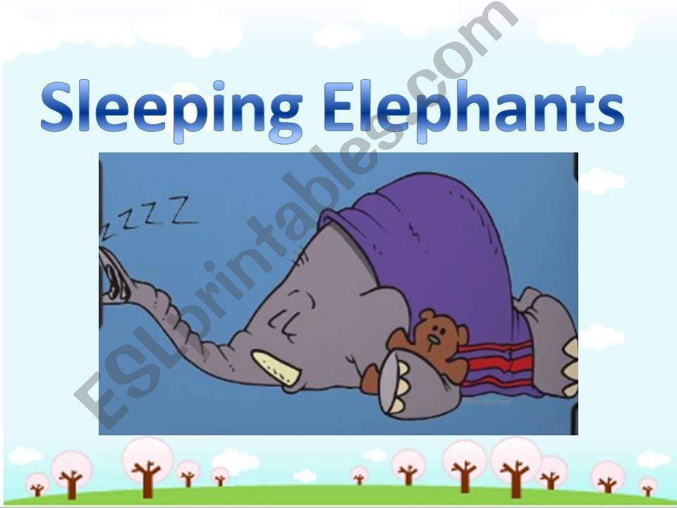 sleeping elephat game for 