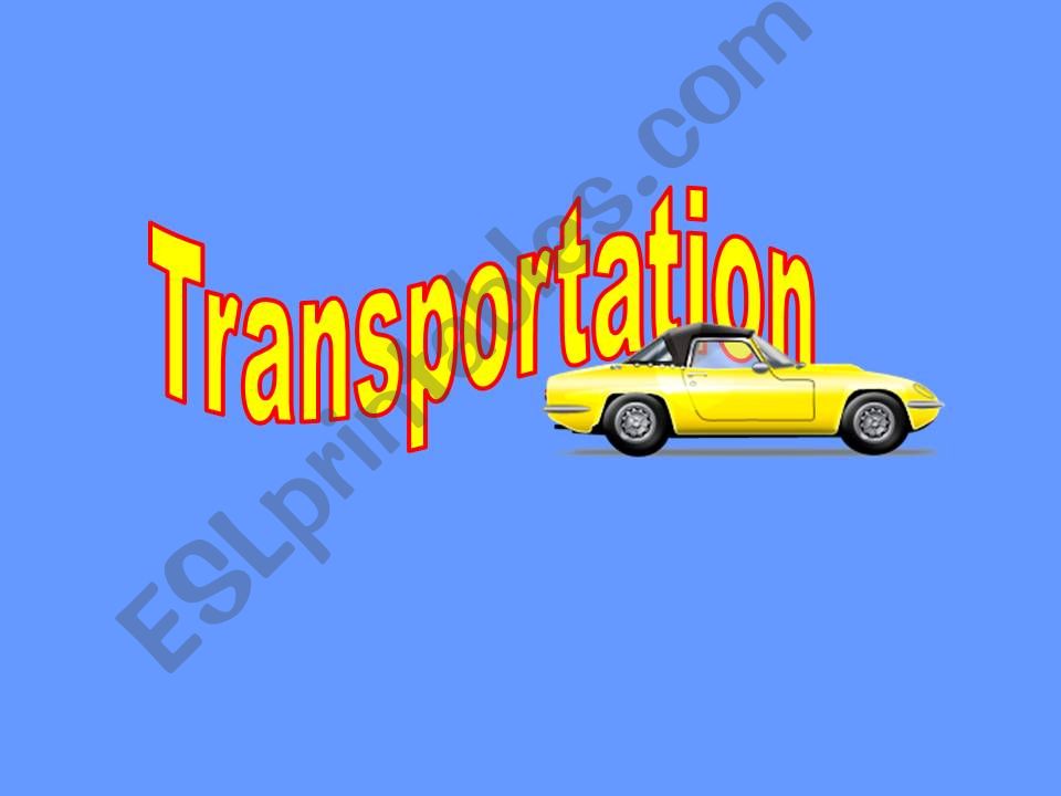 Transportation powerpoint