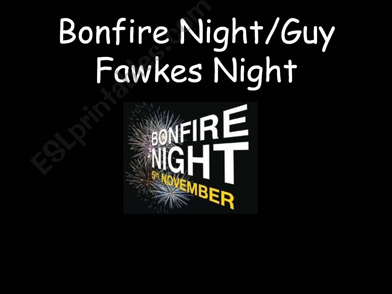 Bonfire Night  powerpoint