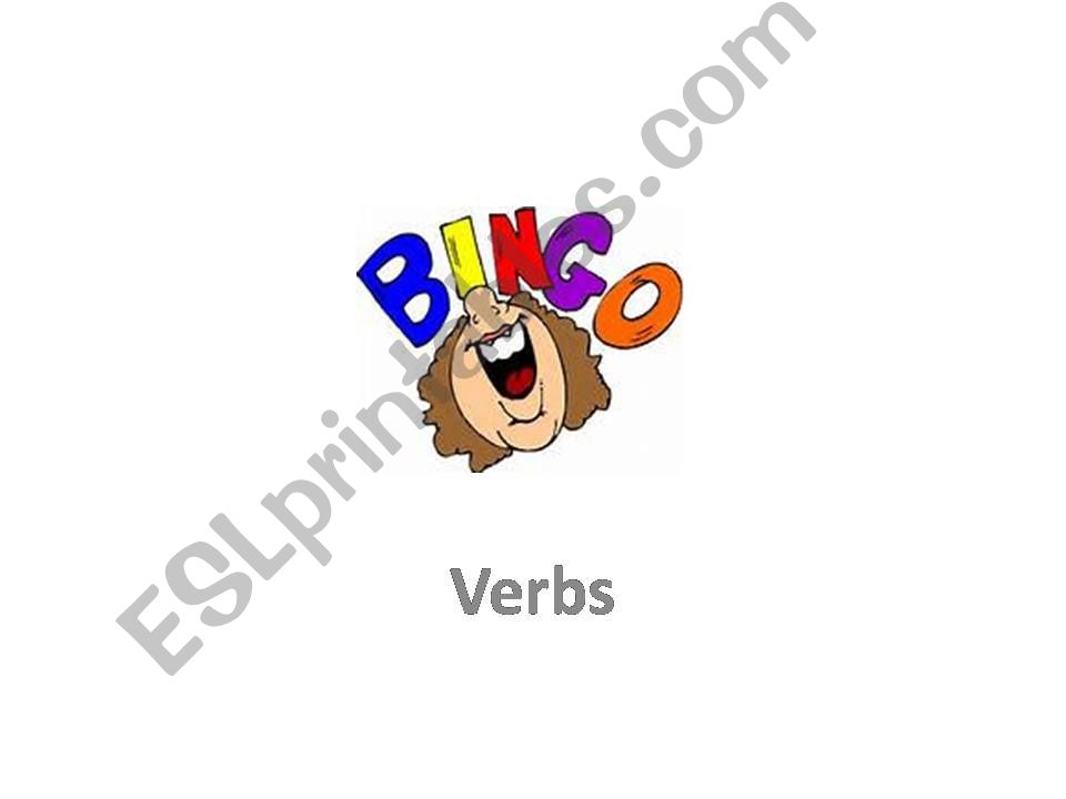 Bingo with verbs in the past powerpoint