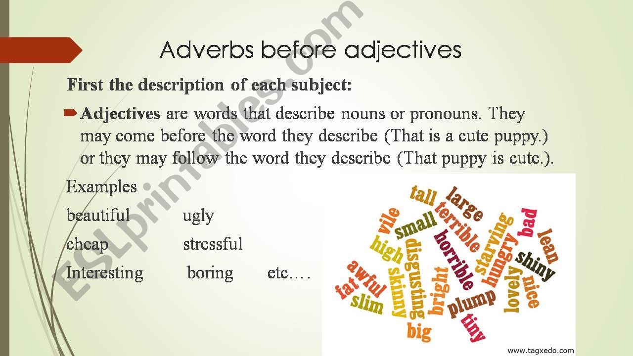 ESL English PowerPoints Adverbs Before Adjective