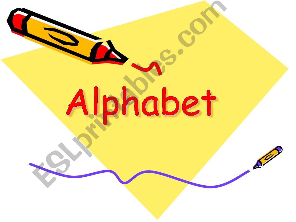 ESL - English PowerPoints: Alphabet