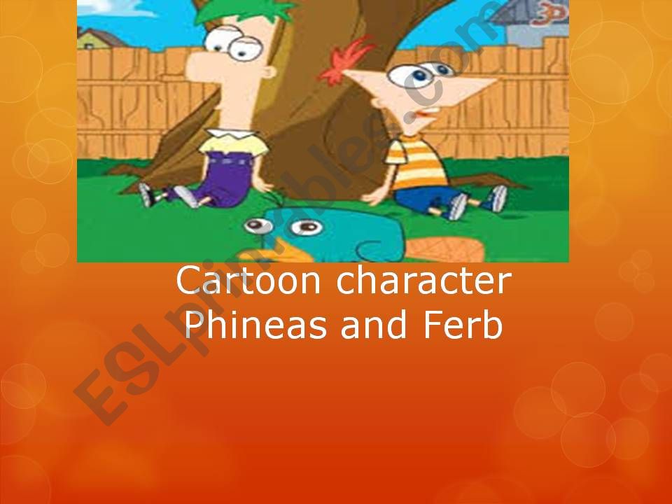 Cartoon Characters Phineas and ferb