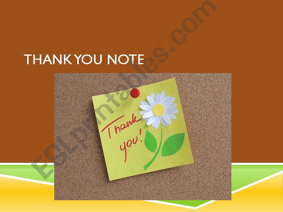 Thank-You Note powerpoint