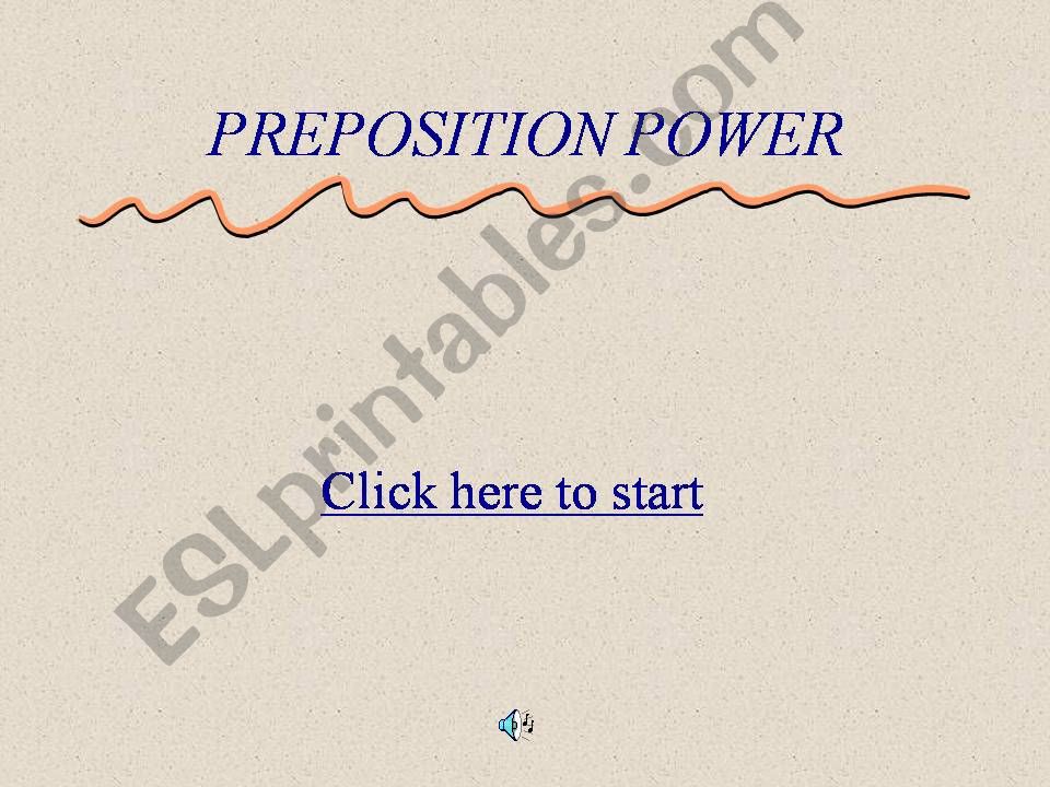 Preposition Power powerpoint