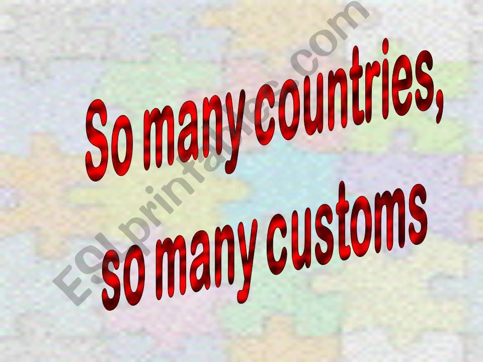 So many countries powerpoint
