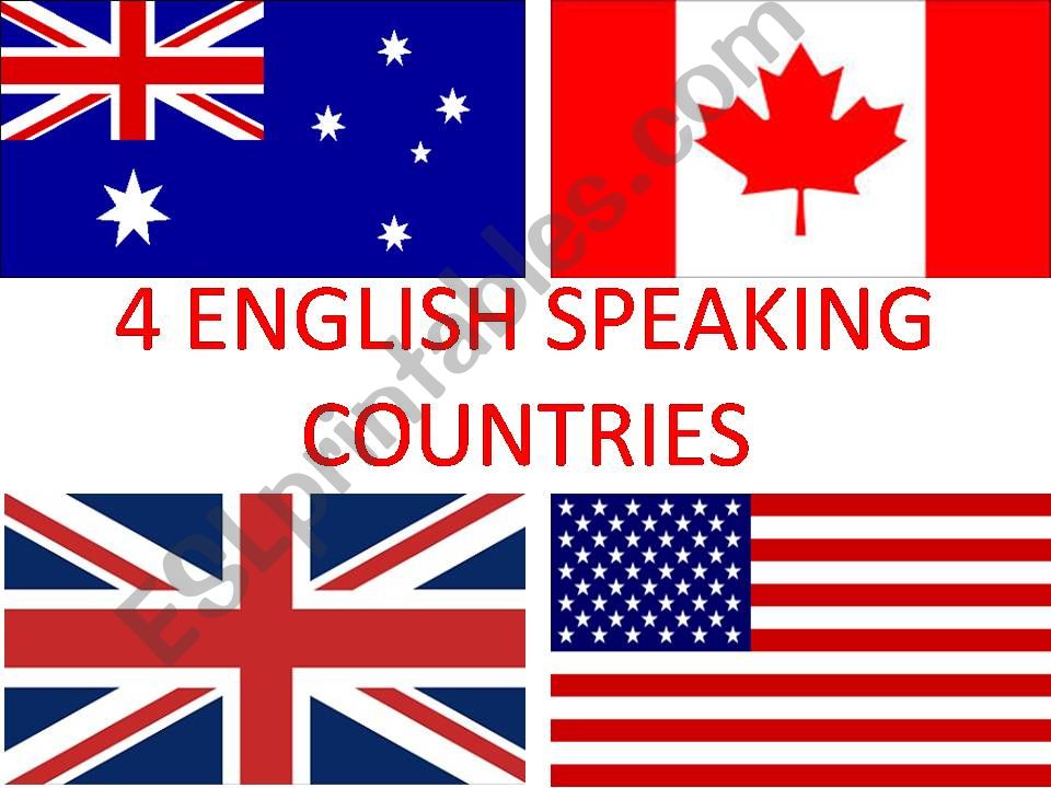 Main English Speaking Countries