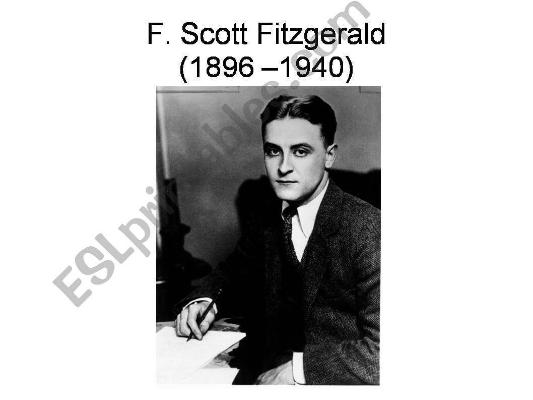 F.Scott Fitzgerald powerpoint