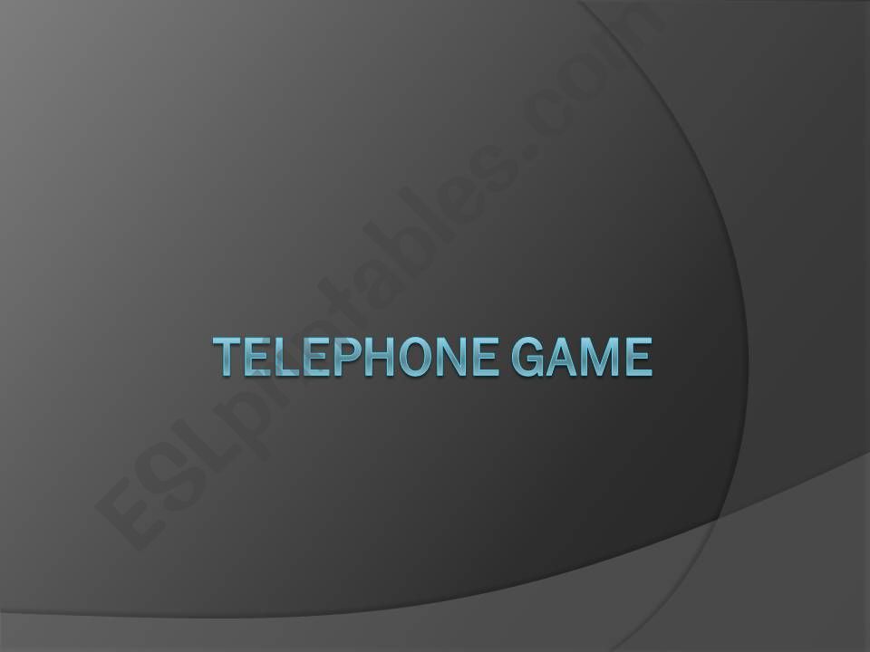 Telephone Dialogue Sequence Game